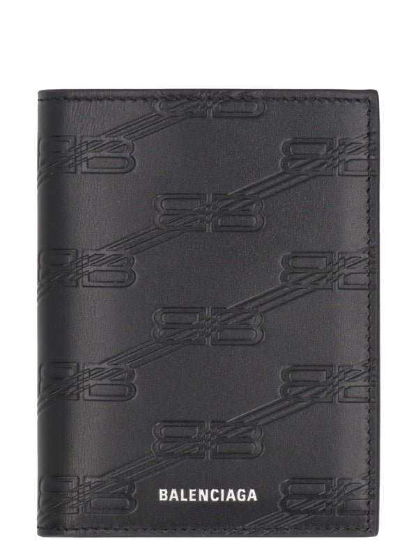 BB Pattern Logo Leather Wallet