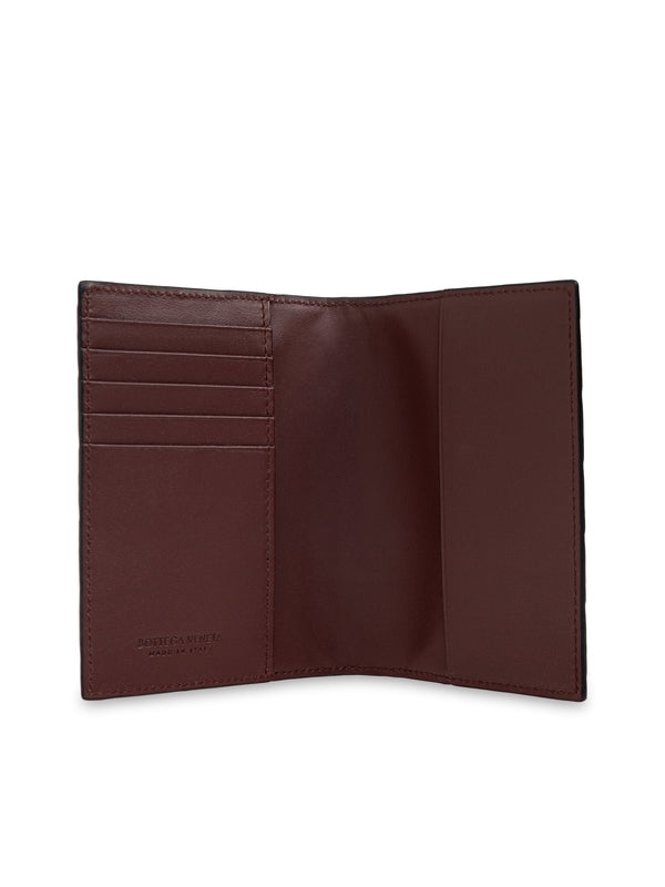 Intrecciato Leather Passport Wallet