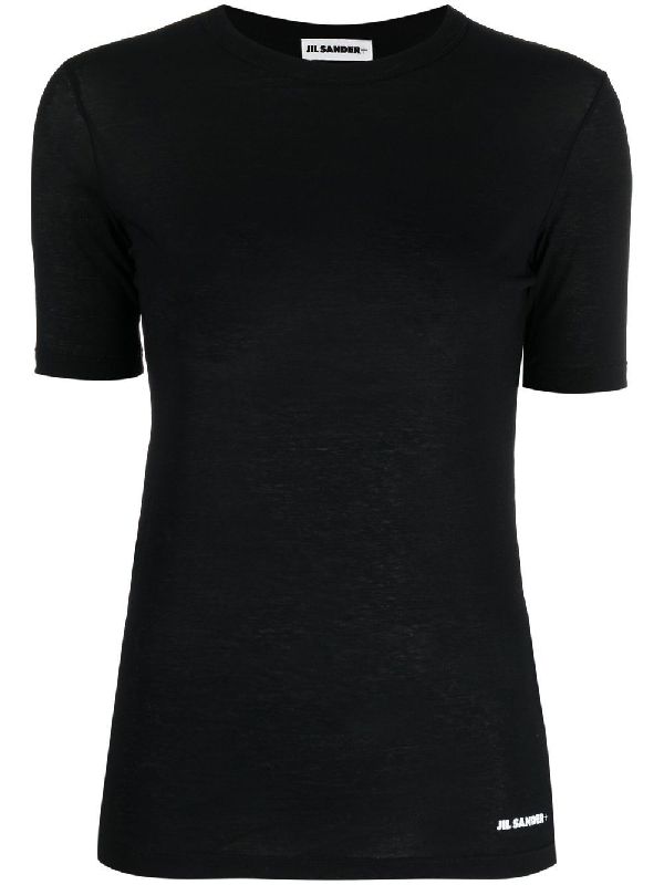 Jil Sander T-shirts and Polos Black Half Sleeve