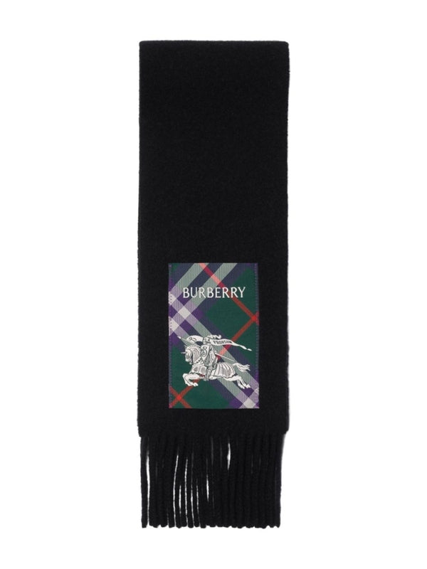 Ekd Label Check Cashmere Scarf