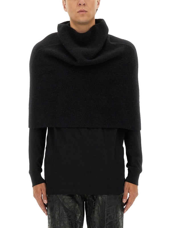 Rick Owens Black Other Fabric Mufflers