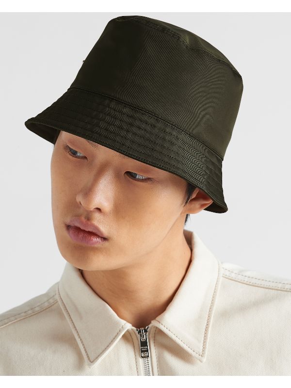 Triangle Logo Nylon Bucket Hat