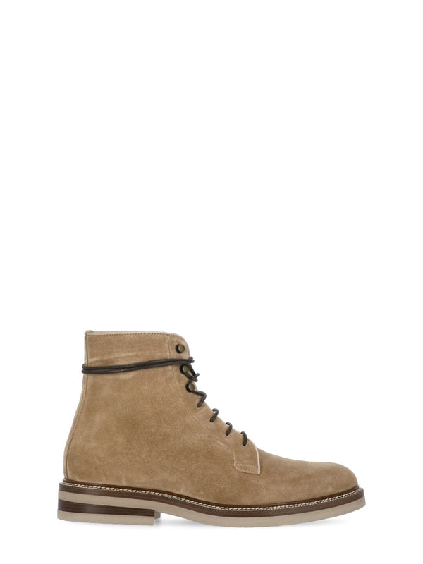 Suede Lace-Up Boots - Jente