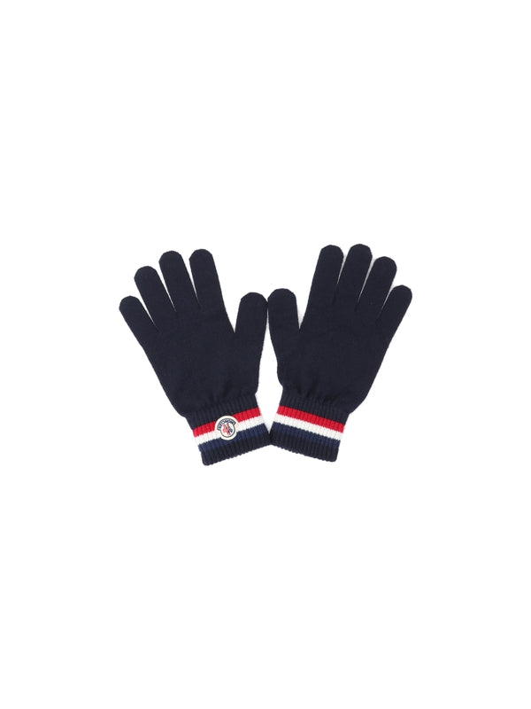 Logo Patch Wool Gloves - Jente