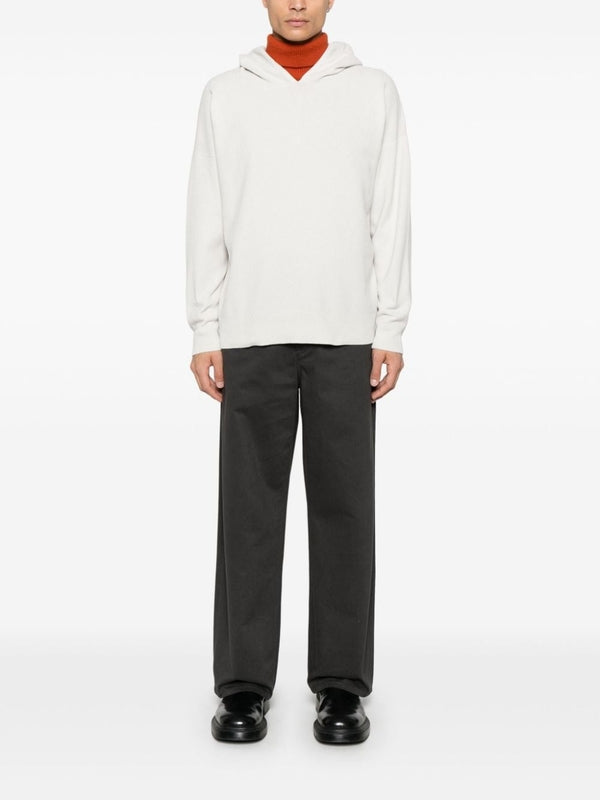 シェニールコットンウールフード付きトップス