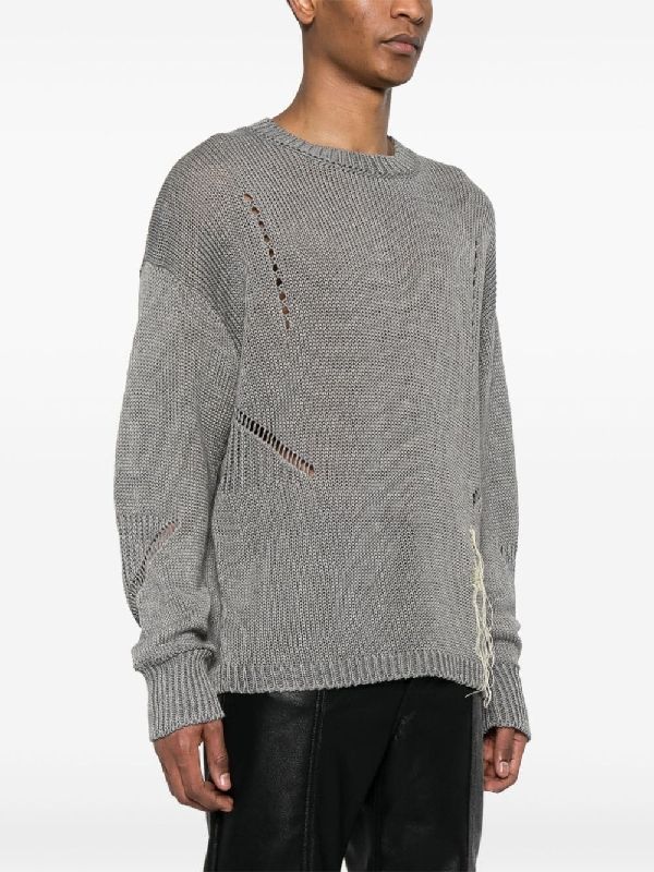 Distressed Hemp Cotton Knit