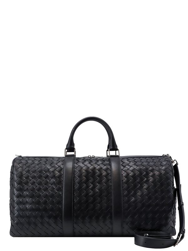 Intrecciato Leather Duffel Bag