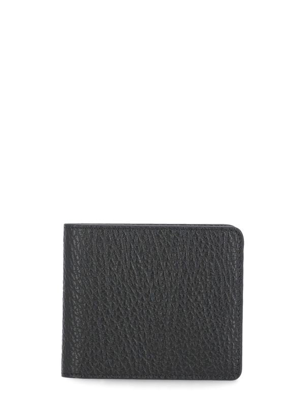 Stitch Detail Calfskin Wallet