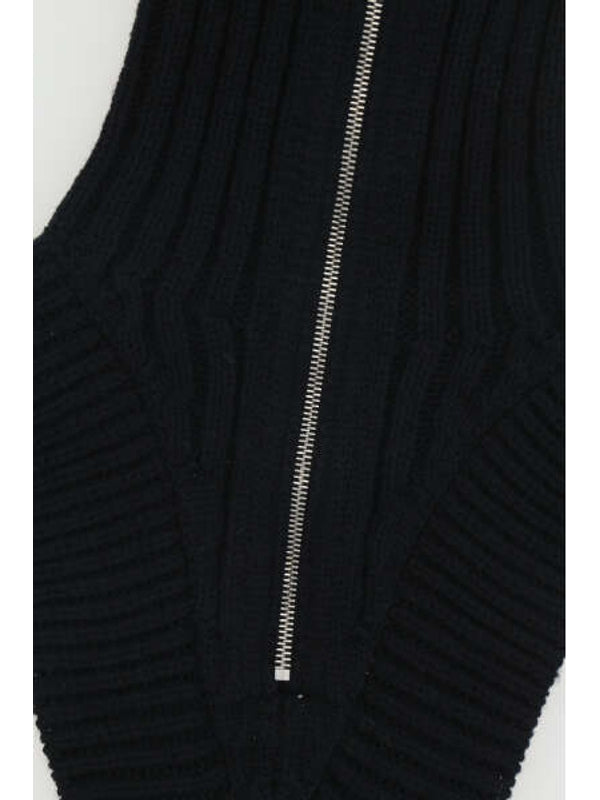 Zip-up Wool Neck Warmer