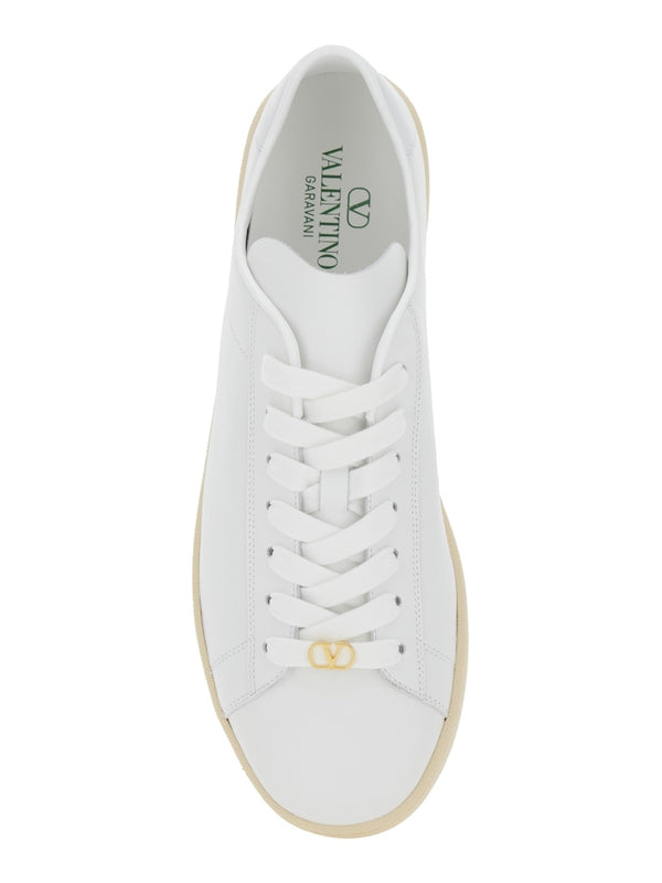 Valentino White Low Top Sneakers