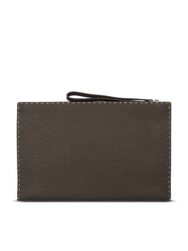 Selleria Leather Medium Clutch Bag