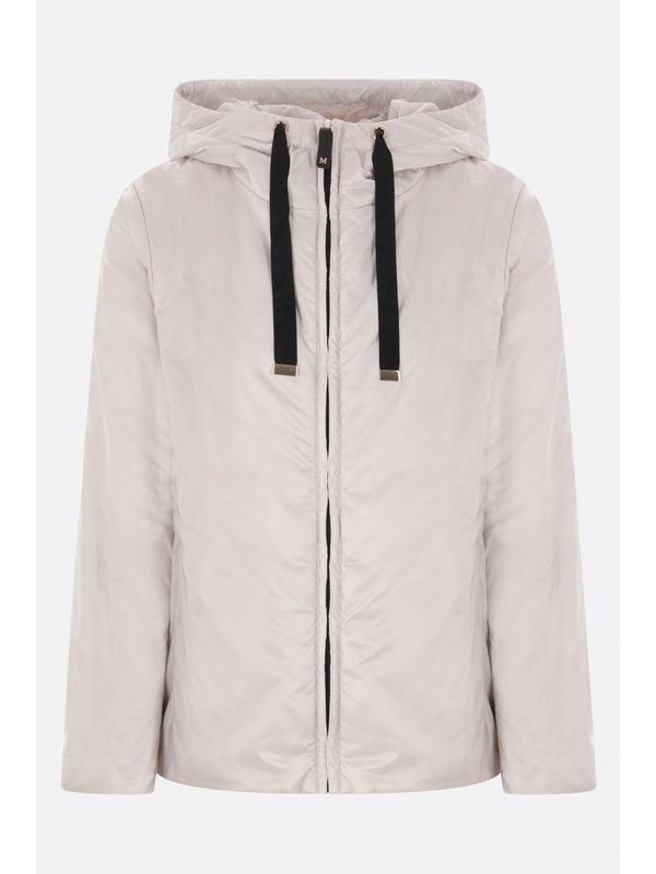 Drawstring Hooded Zip Jacket