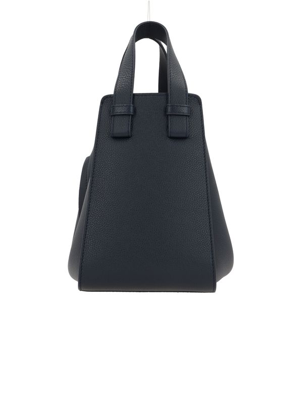 Compact Hammock Anagram Logo Leather Tote Bag