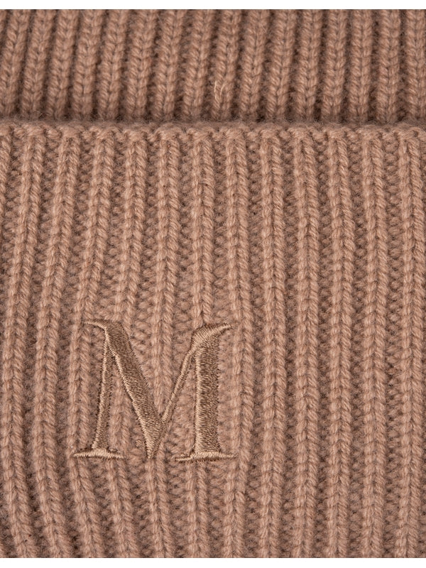 Logo Embroidered Cashmere Beanie