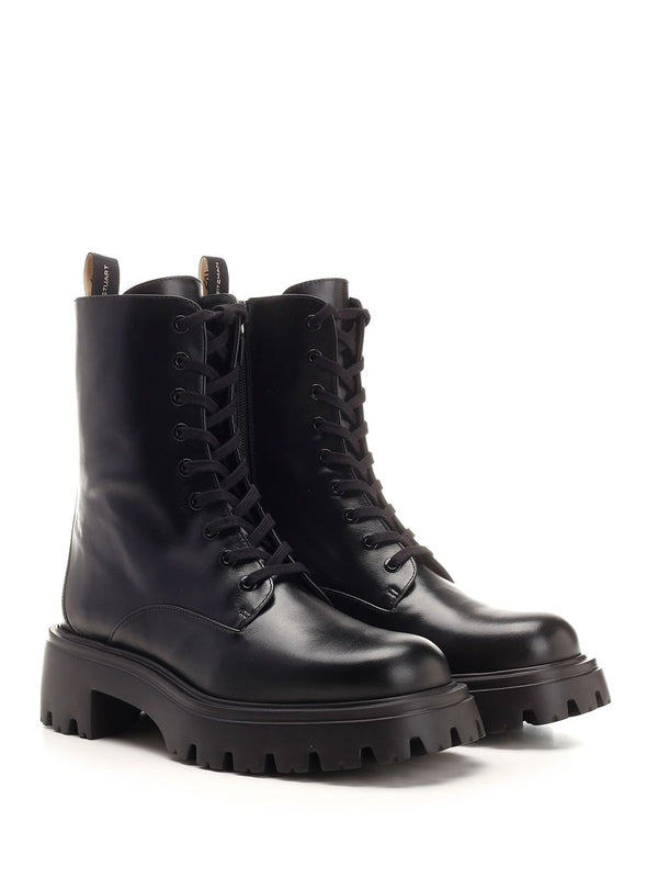 Emerson Combat Leather Lace-up Boots