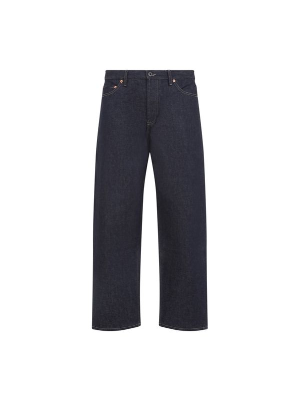 Back Logo Patch Denim Pants