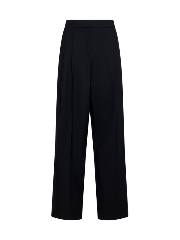 Straight Pleats Pants