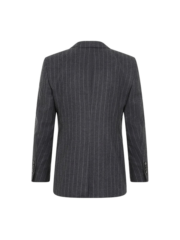 Single Stripe Wool Suit Set