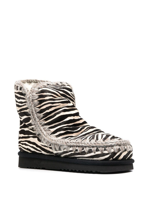 Eskimo 18 Animal Pattern Ankle Boots