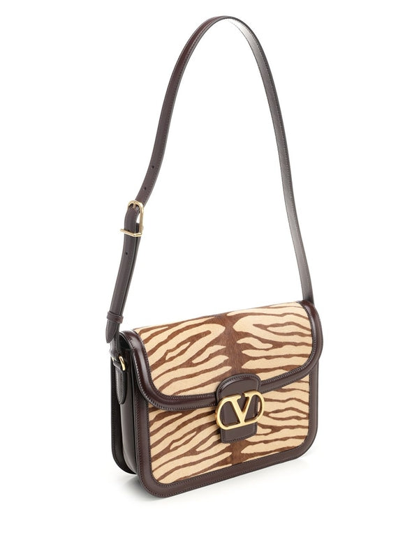 9to5 Animal Printed Leather Shoulder Bag