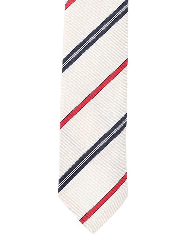 Stripe Silk Cotton Necktie