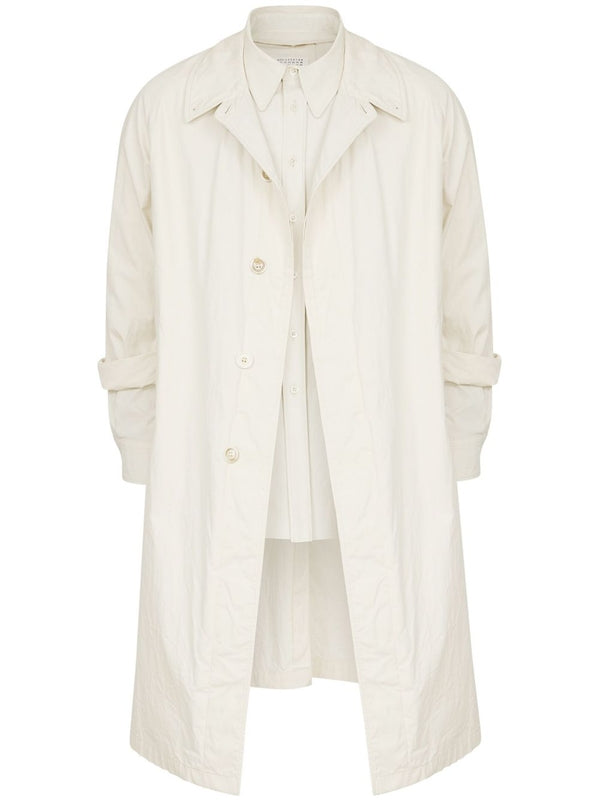 Shirt Layered Cotton Coat