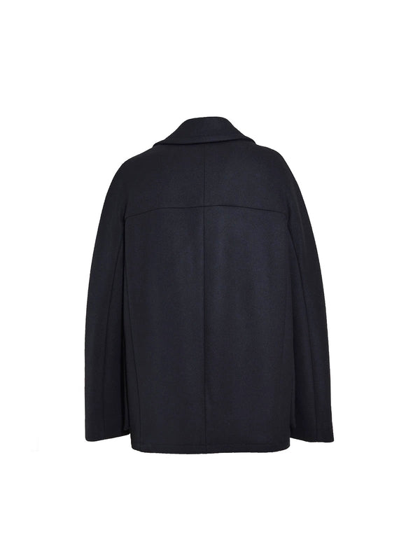 Double-Breasted Wool Pea Coat