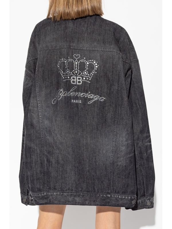 Back Logo
  Detail Oversized Denim Jacket