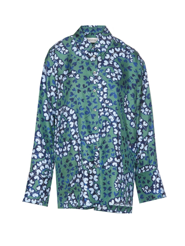 Allover Printing Silk Shirt