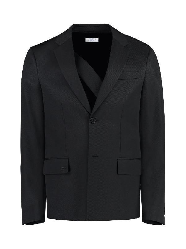 Black Single Wool Jacket