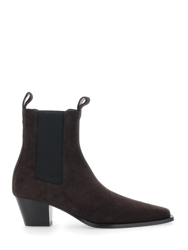 Toteme Brown Chelsea Boots