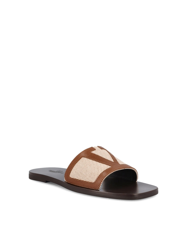 Viva Superstar Canvas Leather Slides