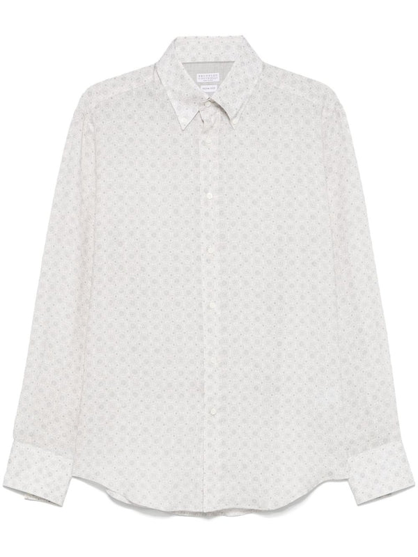 All Over Printing Linen Shirt