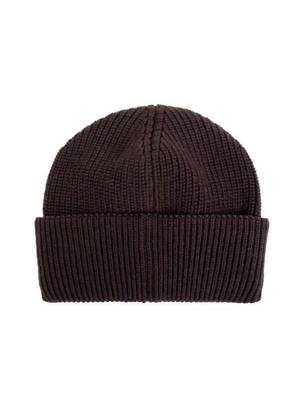 Logo Patch Rib Wool Beanie