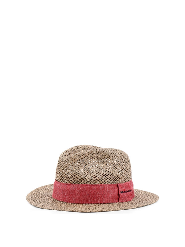 Logo Band Straw Fedora