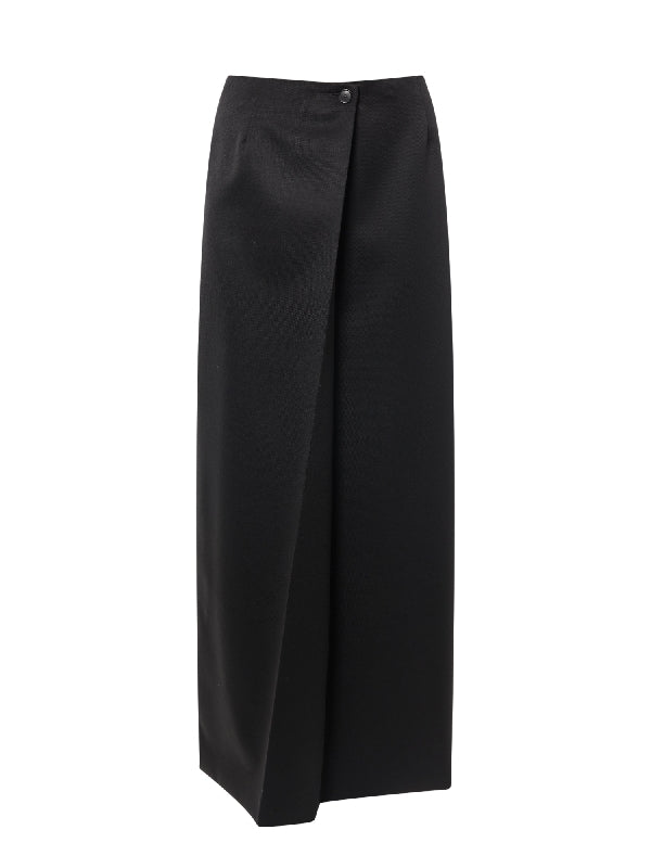 Wool Mohair Long Skirt