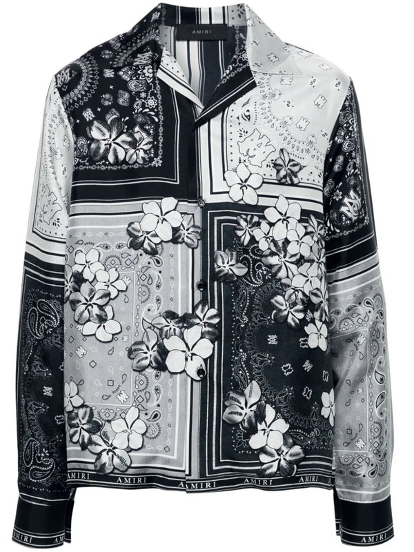 Bandana Print Long-Sleeve Shirt