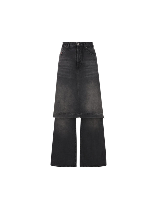 Syren Skirt Layered Denim
  Pants