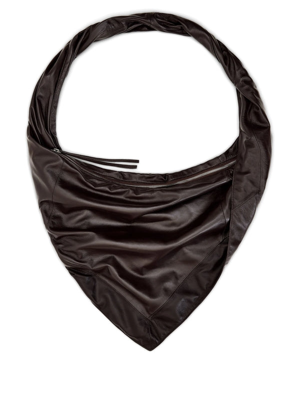 LEMAIRE - Scarf Leather Shoulder Bag - Jente