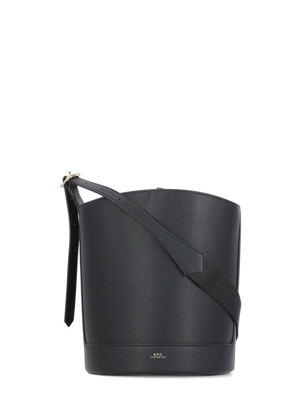 Ana Logo Detail Leather Shoulder Bag