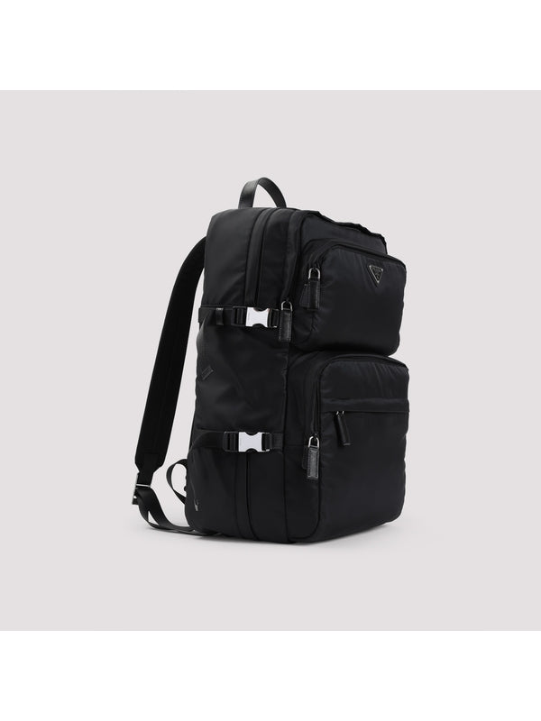 Triangle Logo Nylon Backpack