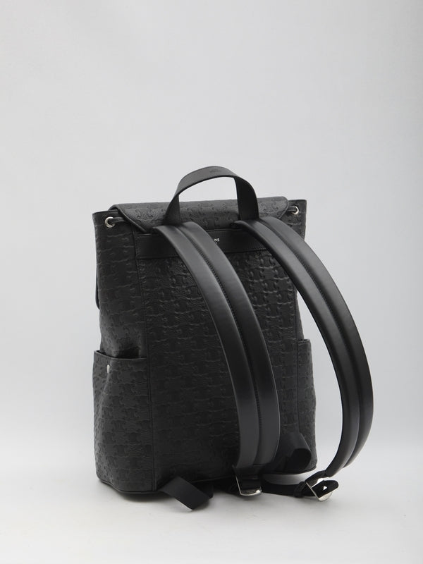 Triomphe Logo Embossing Backpack