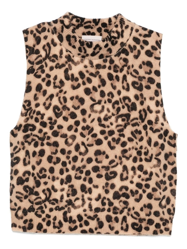 Semi-Couture Leopard Beige Knit