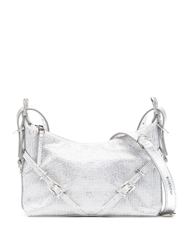 Voyou Metallic Leather Mini Shoulder Bag