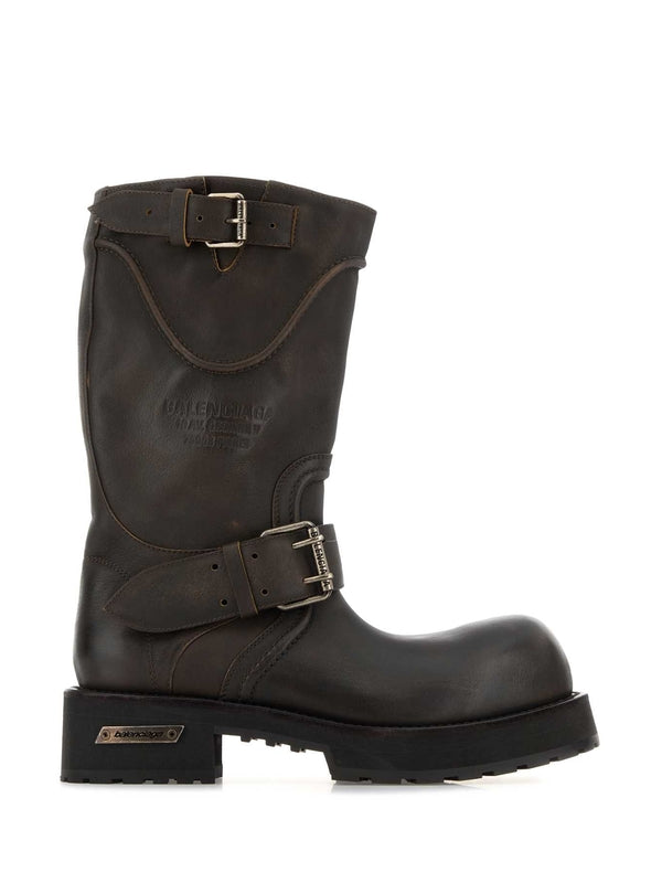 Balenciaga Brown Middle Boots