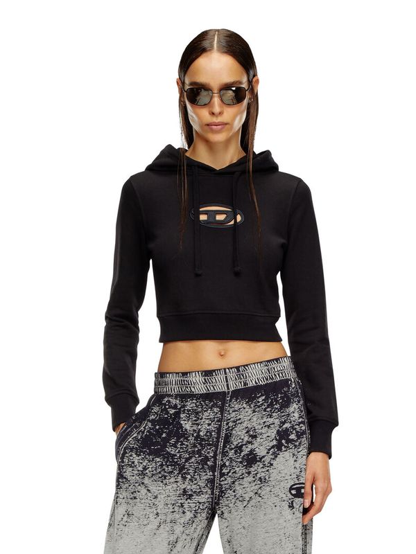 Slimmy Cutout Logo Crop Hoodie