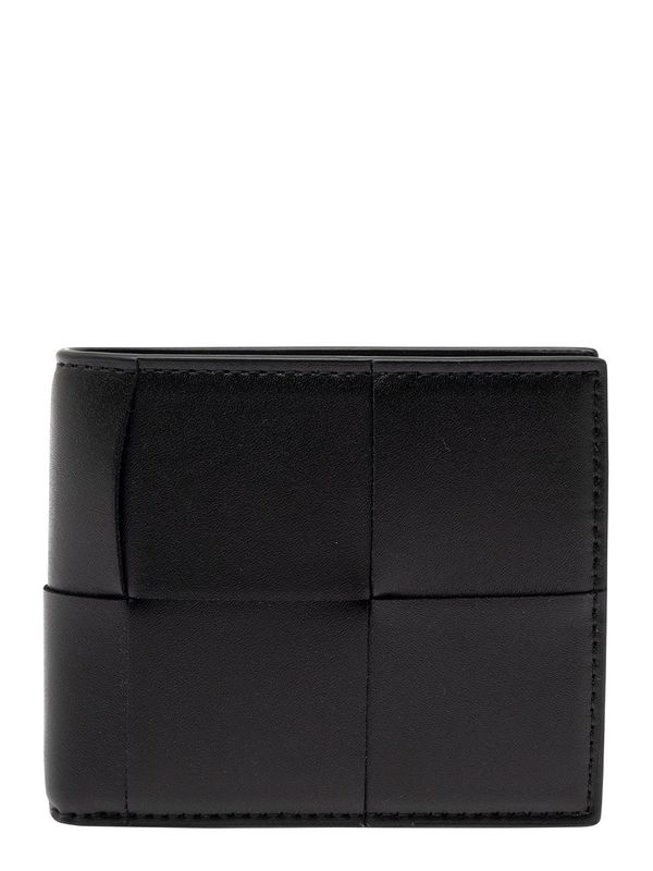 Cassette Black Leather Bifold Wallet