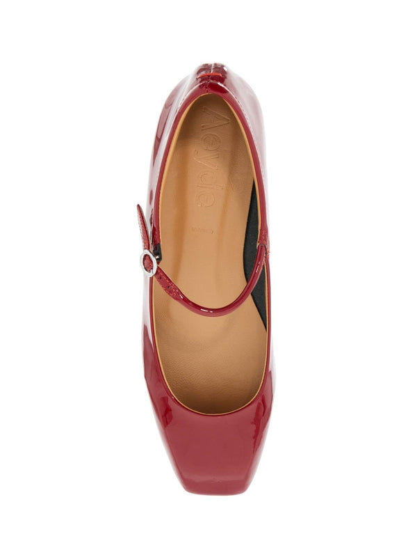 Uma Mary Jane Patent Flat Shoes