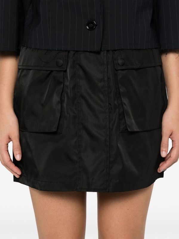 Back Triangle Logo Cargo Mini Skirt