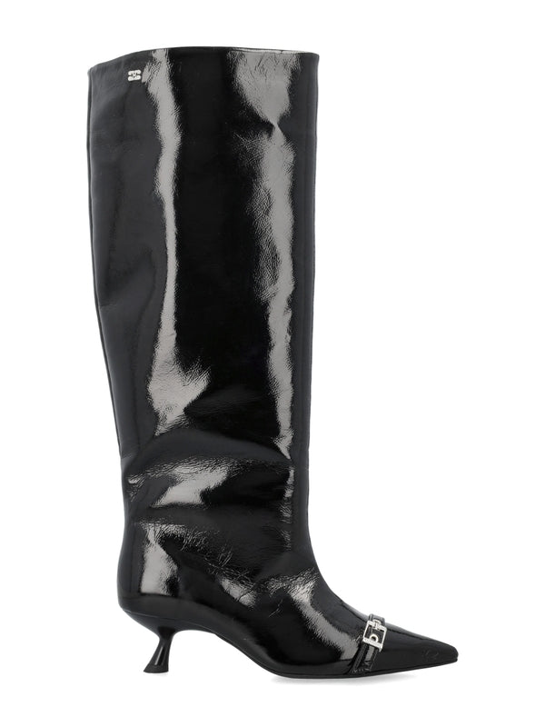 GANNI - Slouchy Strap High Boots - Jente